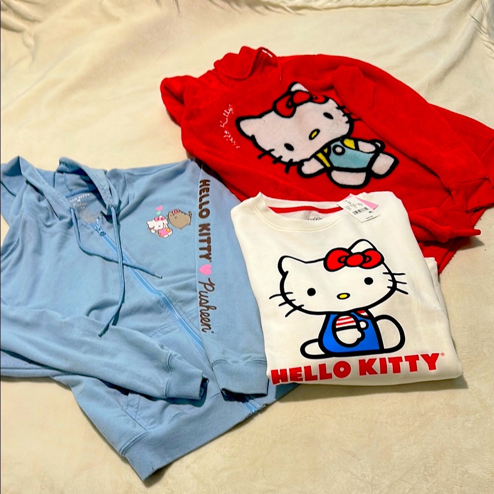 Hello Kitty Sweatshirt and Hoodie Set